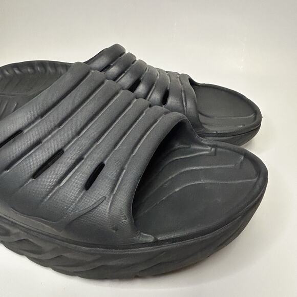 Hoka One One Ora Recovery Slide 2 Sandals Mens Size 12 Black Slip On Comfort main image 13